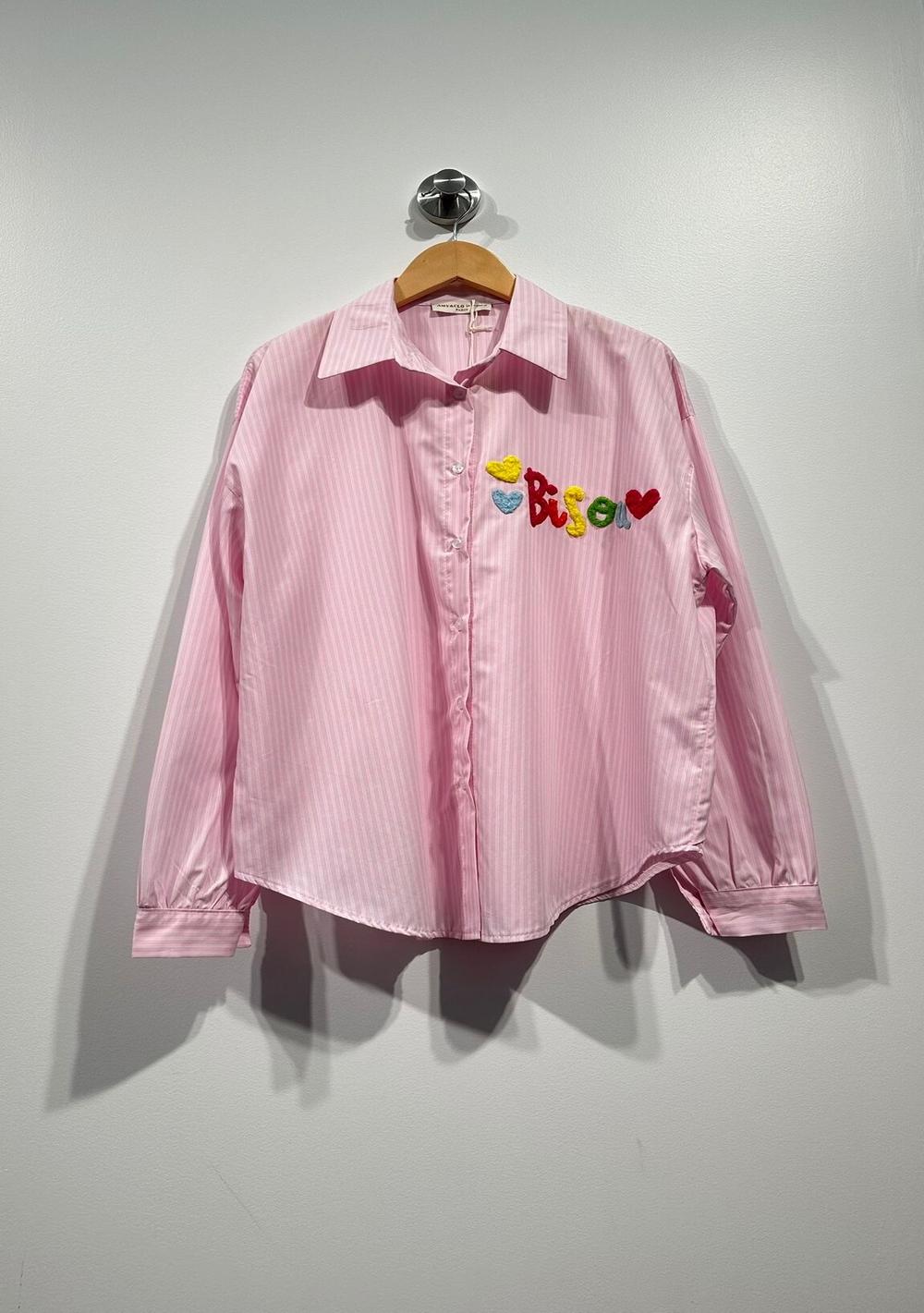 ♡ Gestreifte Bluse mit Aufdruck &