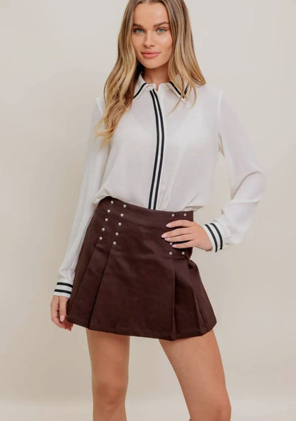 ♡ Bluse mit Kontraststreifen