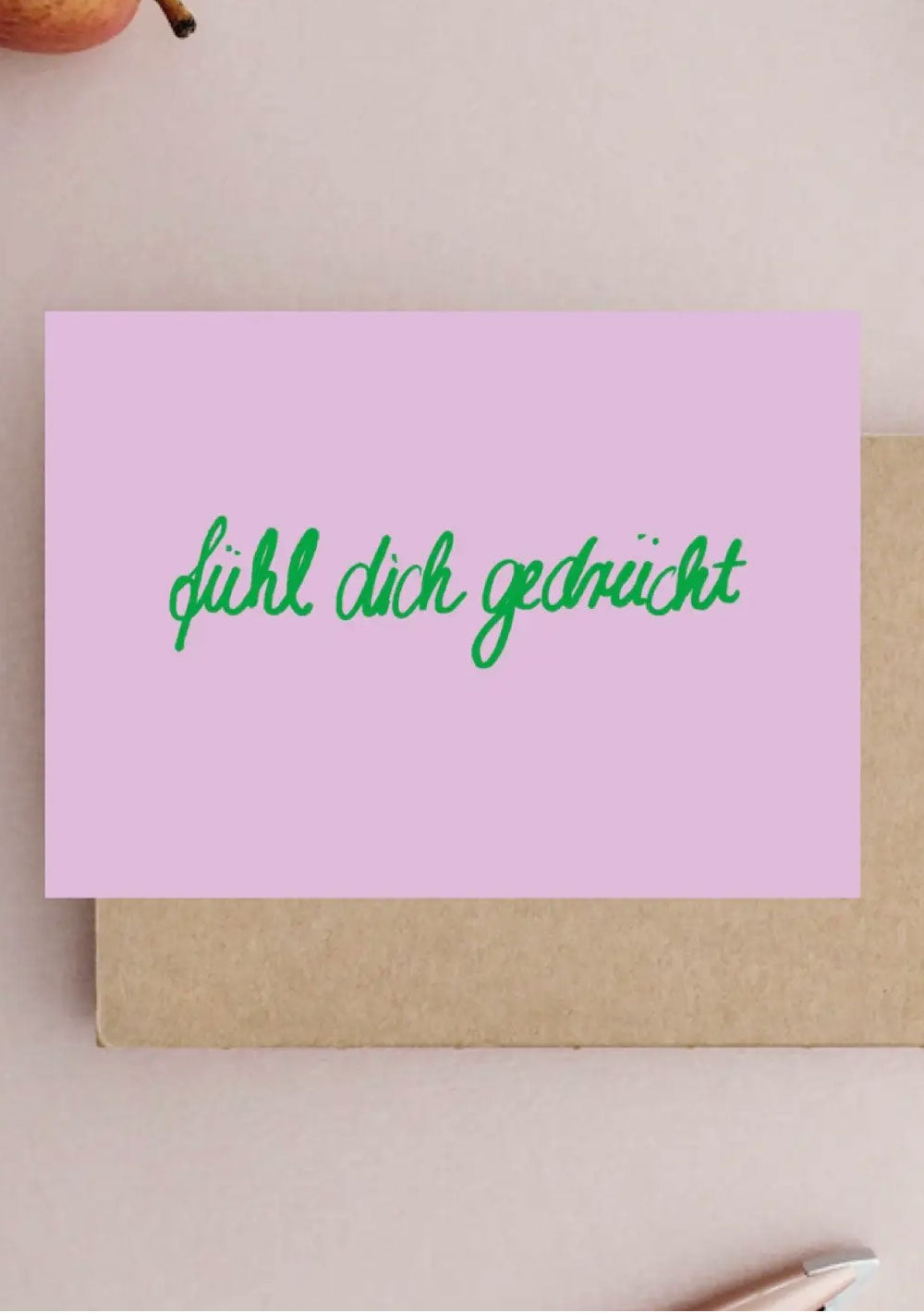 ♡ Postkarte &quot;Fühl dich gedrückt&quot;