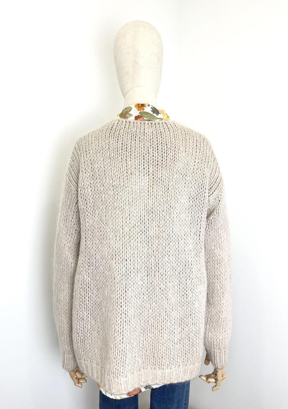 ♡ Offene Mohair Strickjacke