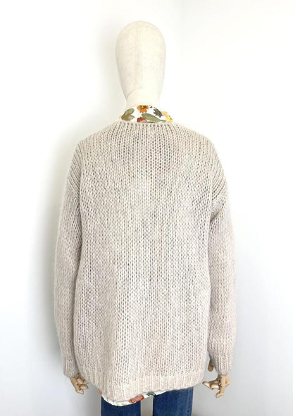 ♡ Offene Mohair Strickjacke