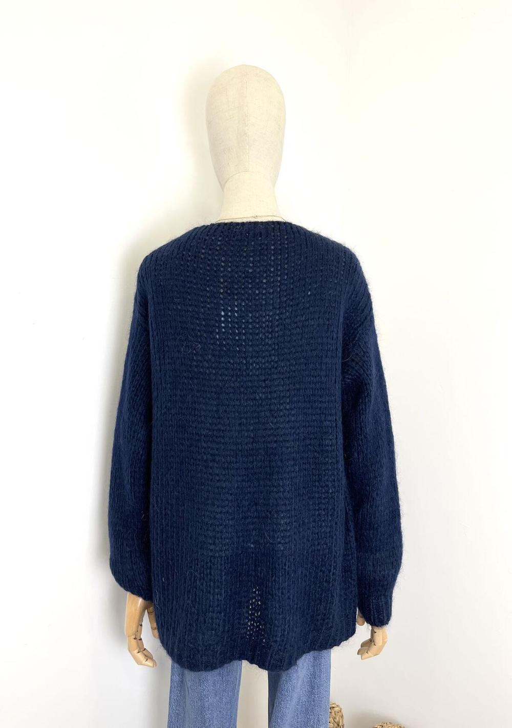 ♡ Offene Mohair Strickjacke