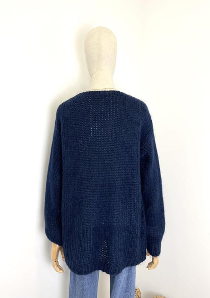 ♡ Offene Mohair Strickjacke