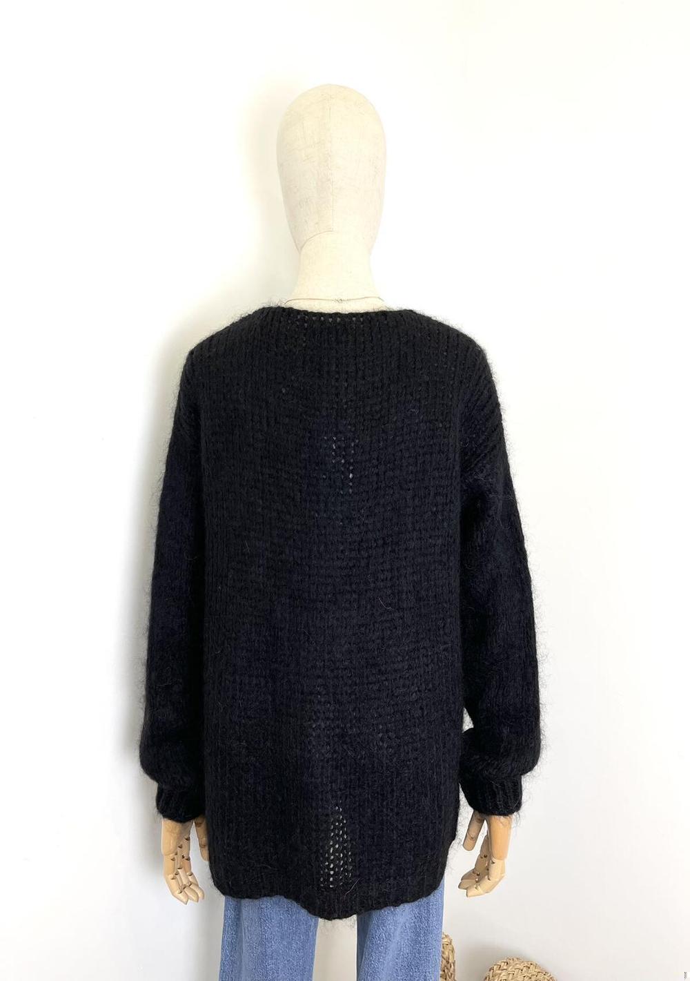 ♡ Offene Mohair Strickjacke