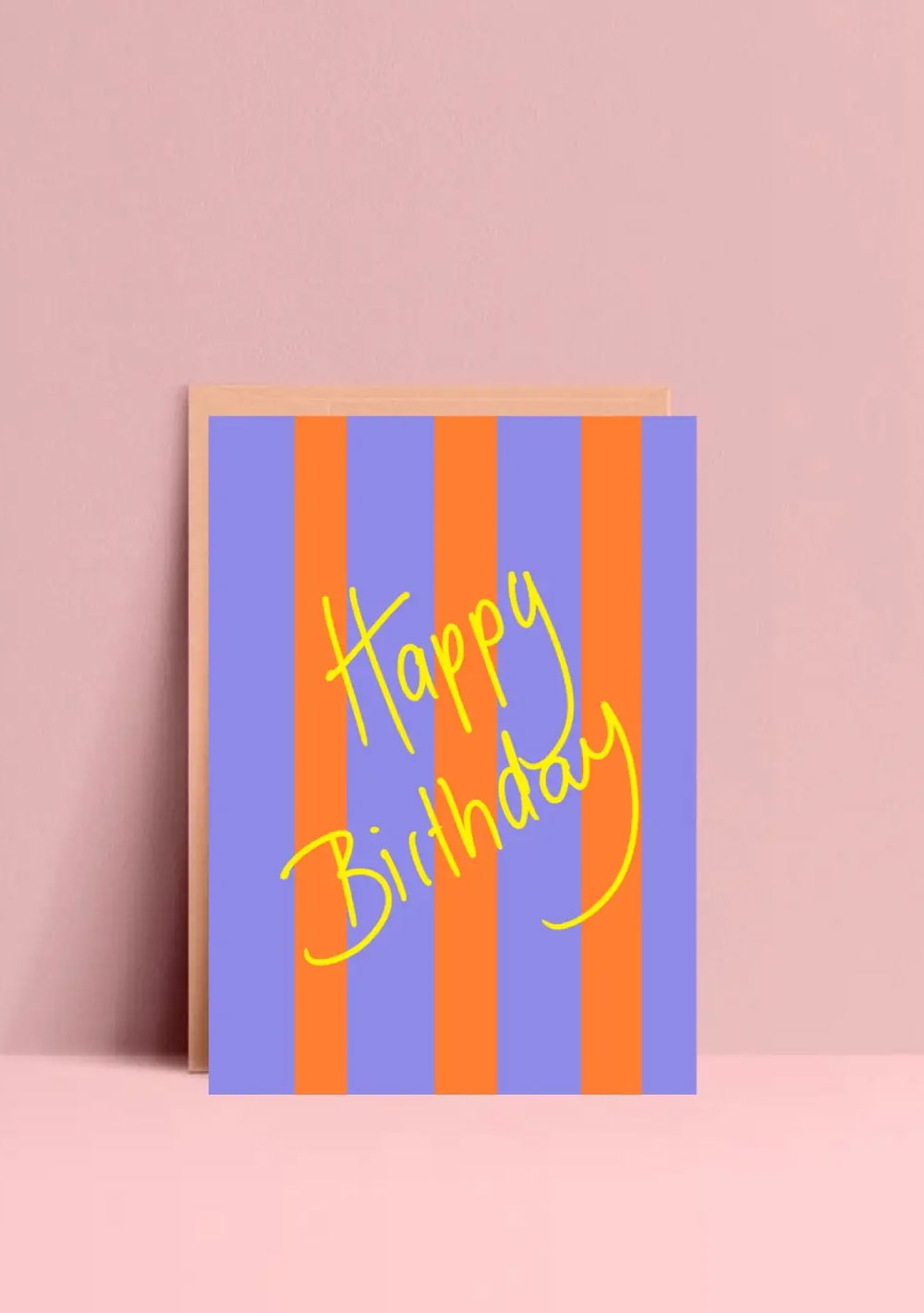 ♡ Postkarte &quot;Happy Birthday, Stripes&quot;