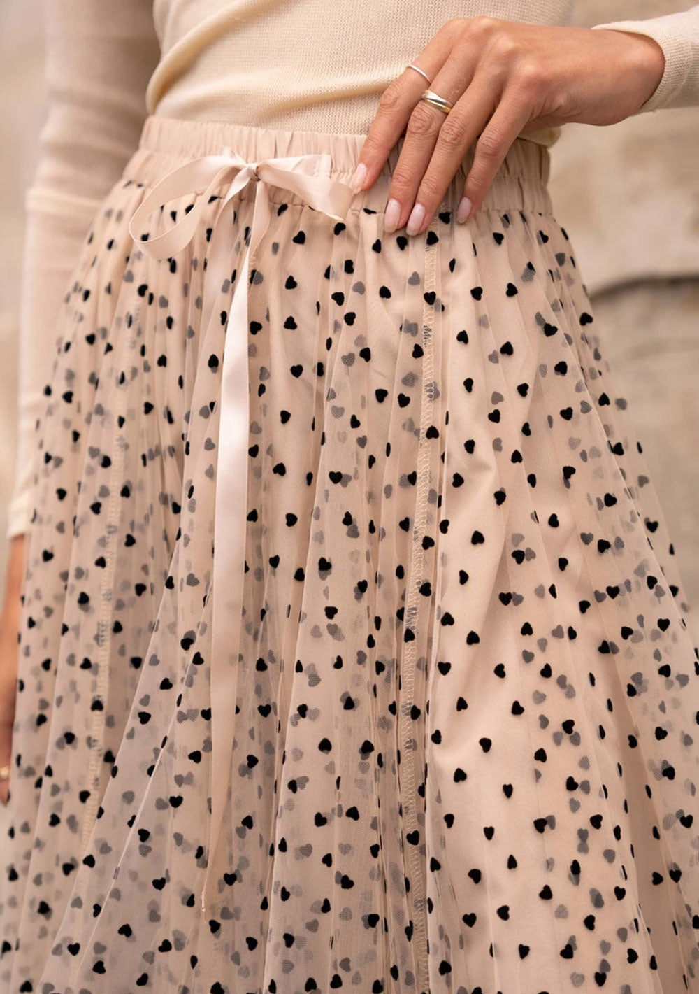 ♡ Tüllrock mit Herzen