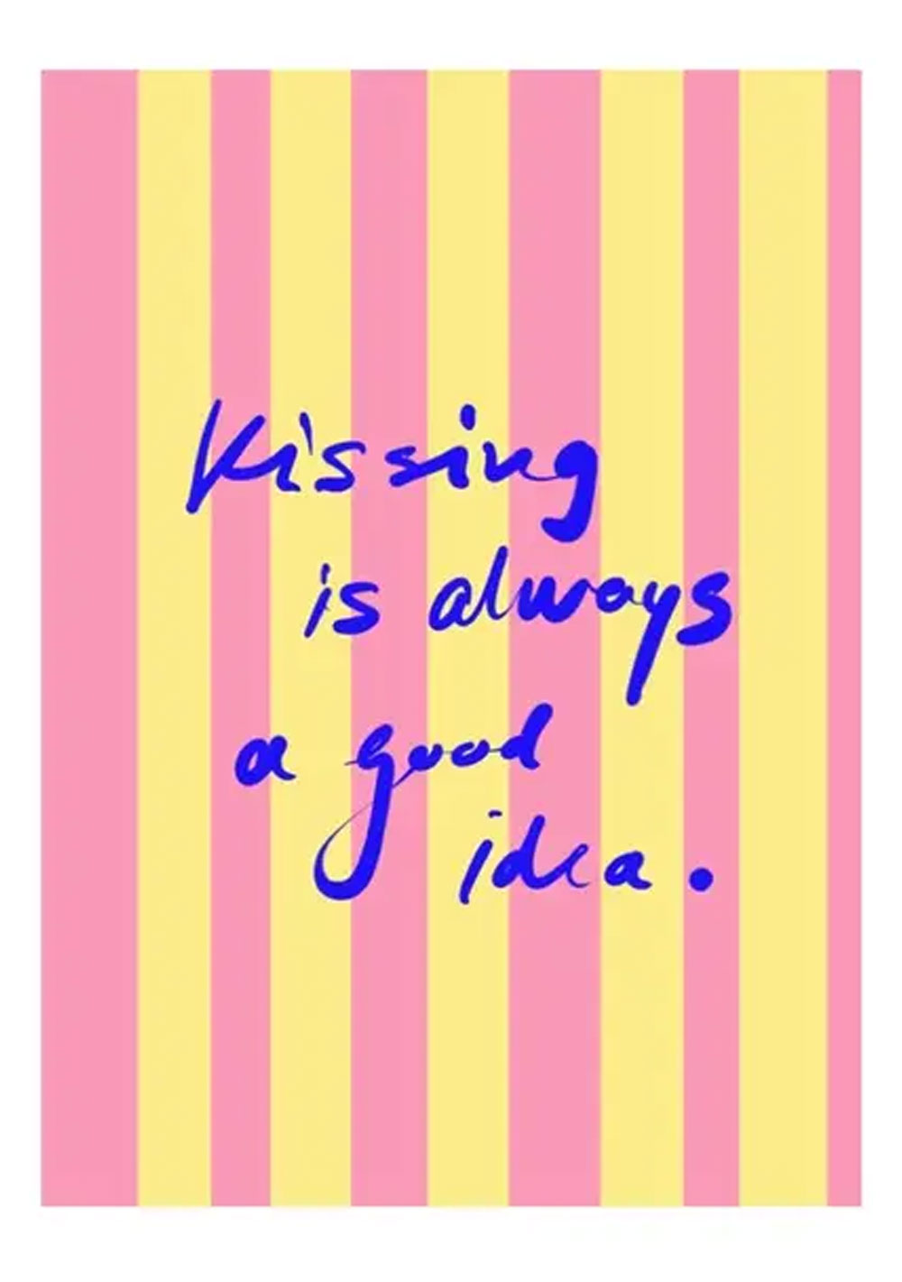 ♡ Postkarte &quot;Kissing is always&quot;