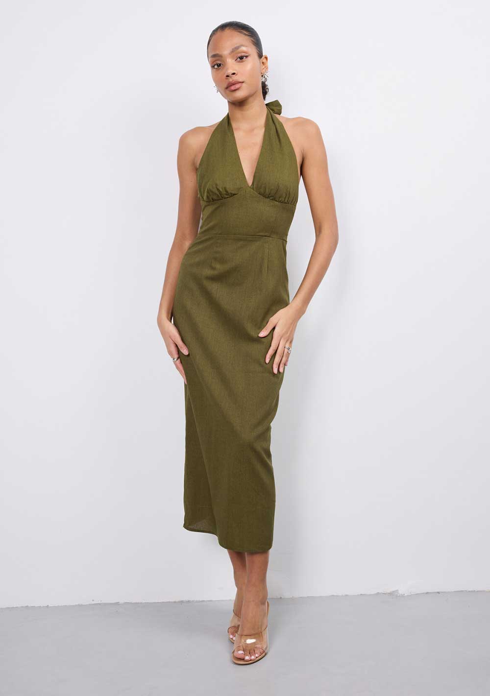 ♡ Midikleid, Neckholder