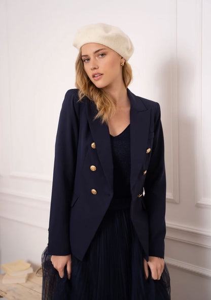 ♡ Doppelreihiger Blazer mit Goldknöpfen