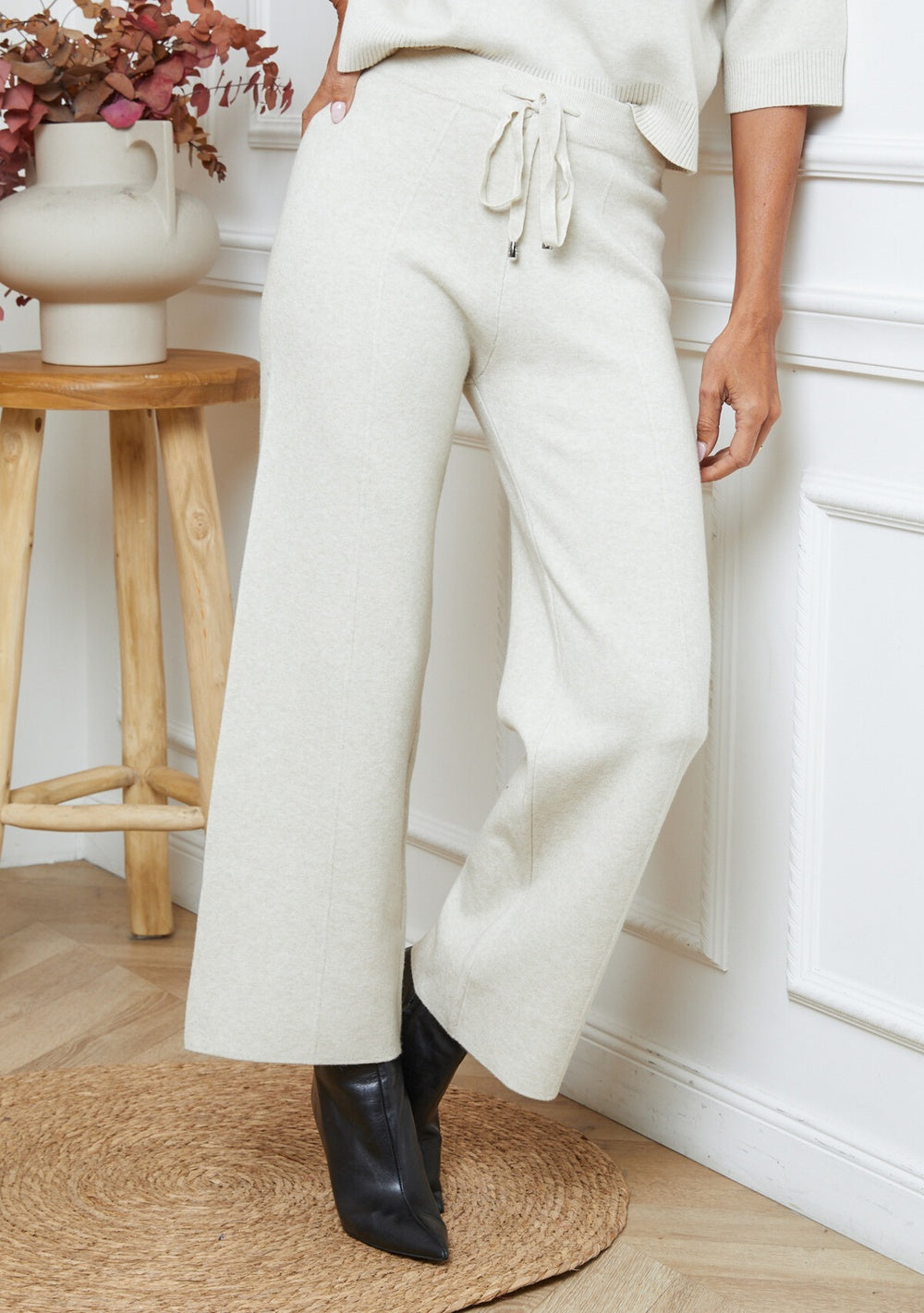 ♡ Strickhose mit Kordel und Tasche hinten