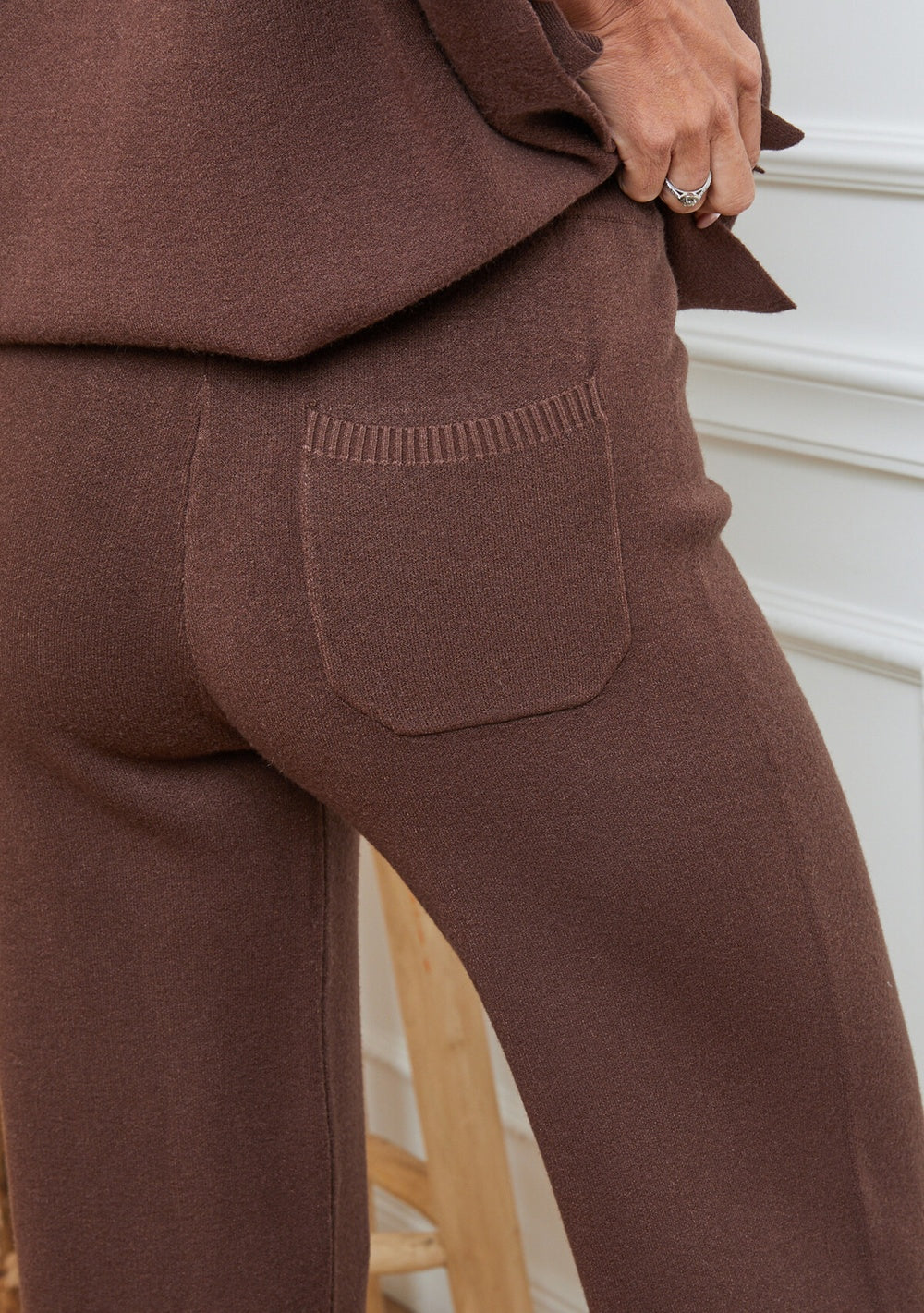 ♡ Strickhose mit Kordel und Tasche hinten