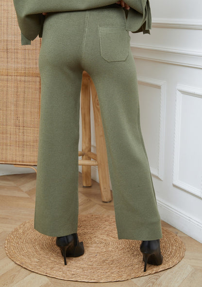 ♡ Strickhose mit Kordel und Tasche hinten