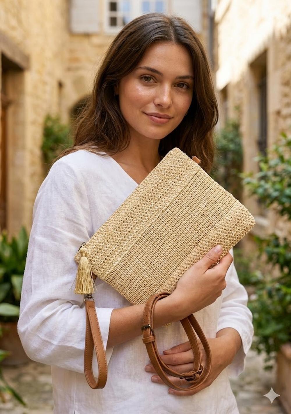 ♡ Elegante gewebte Clutch