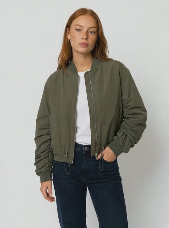 ♡ Bomberjacke mit farbigen Innenfutter