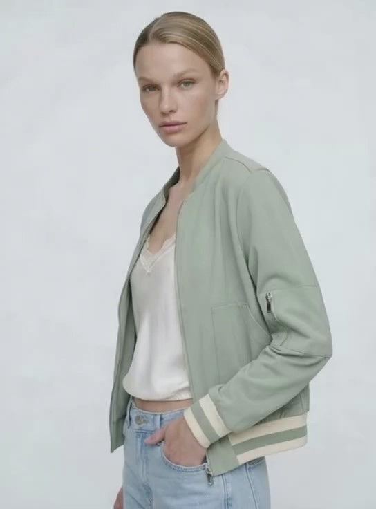 ♡ Stretch Blouson mit Streifen