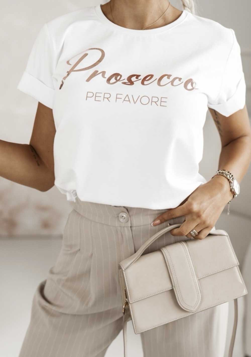 ♡  T-Shirt mit Aufdruck &quot;Prosecco per favore&quot;