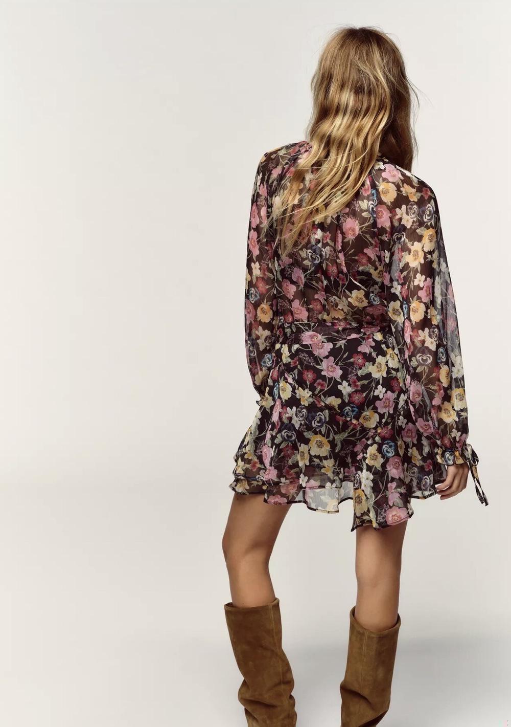 ♡ Minikleid mit Blumenprint