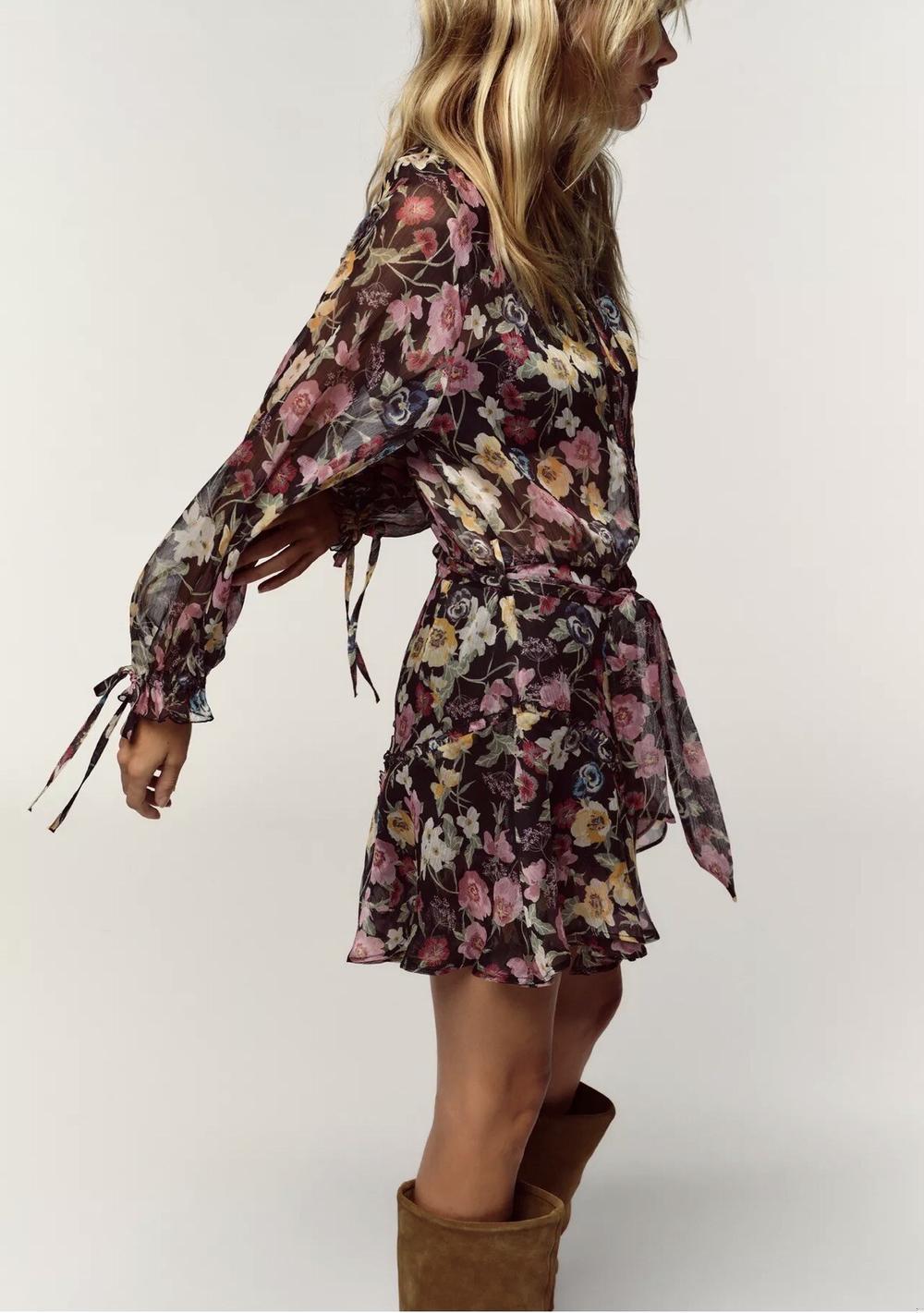 ♡ Minikleid mit Blumenprint