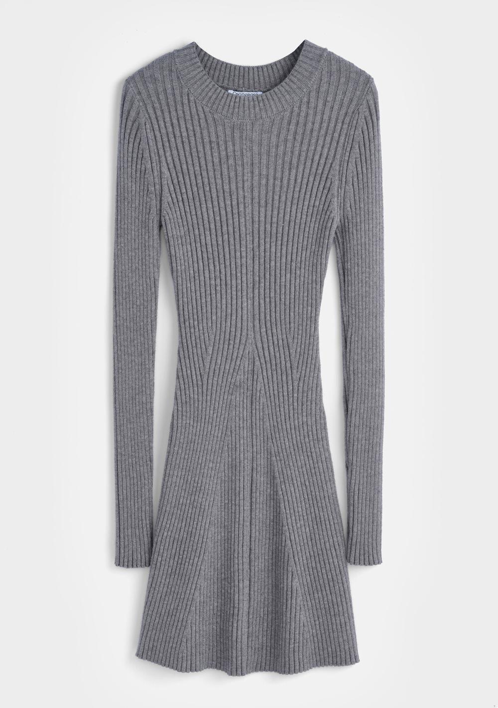 ♡ Geripptes Strickkleid