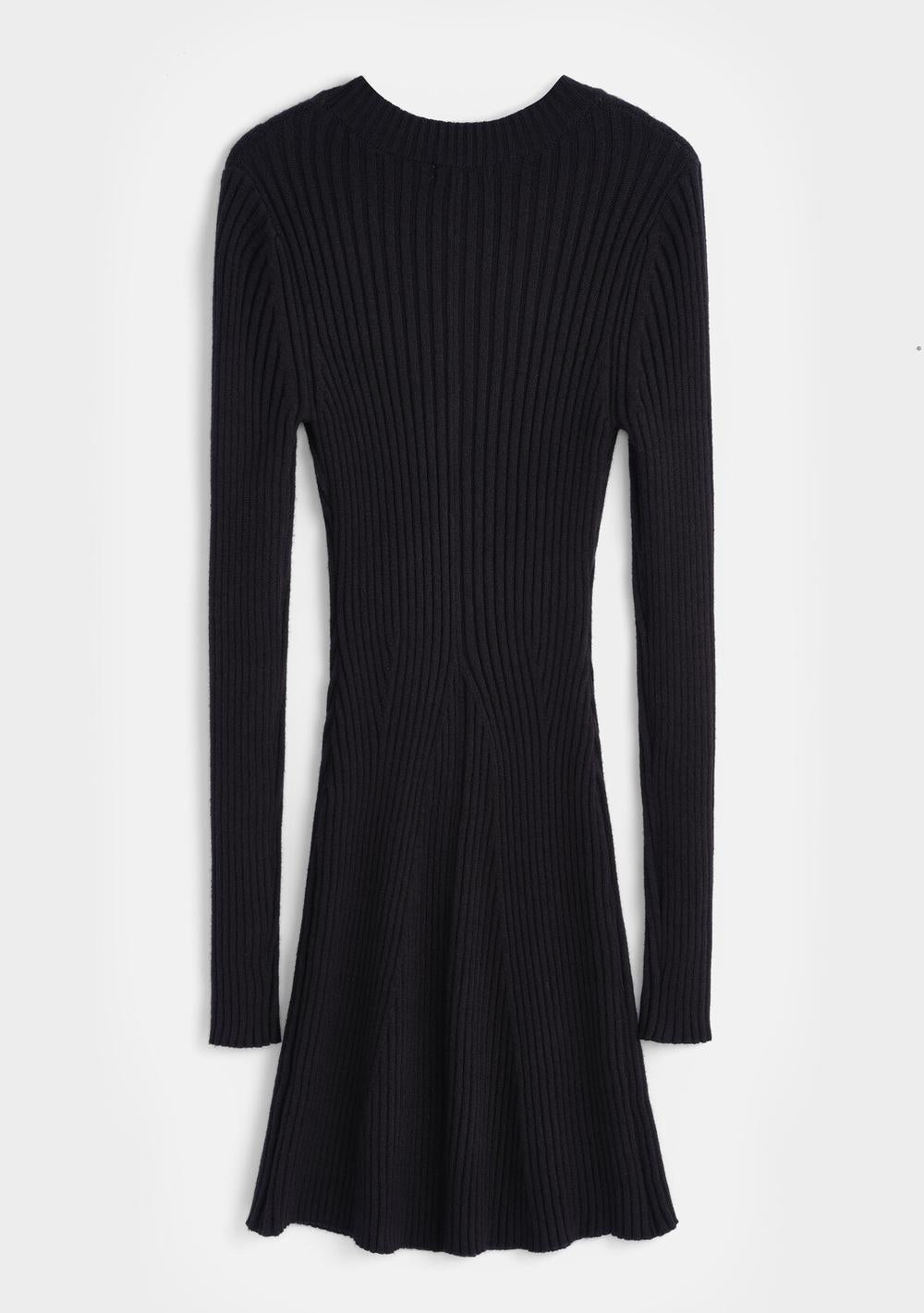 ♡ Geripptes Strickkleid