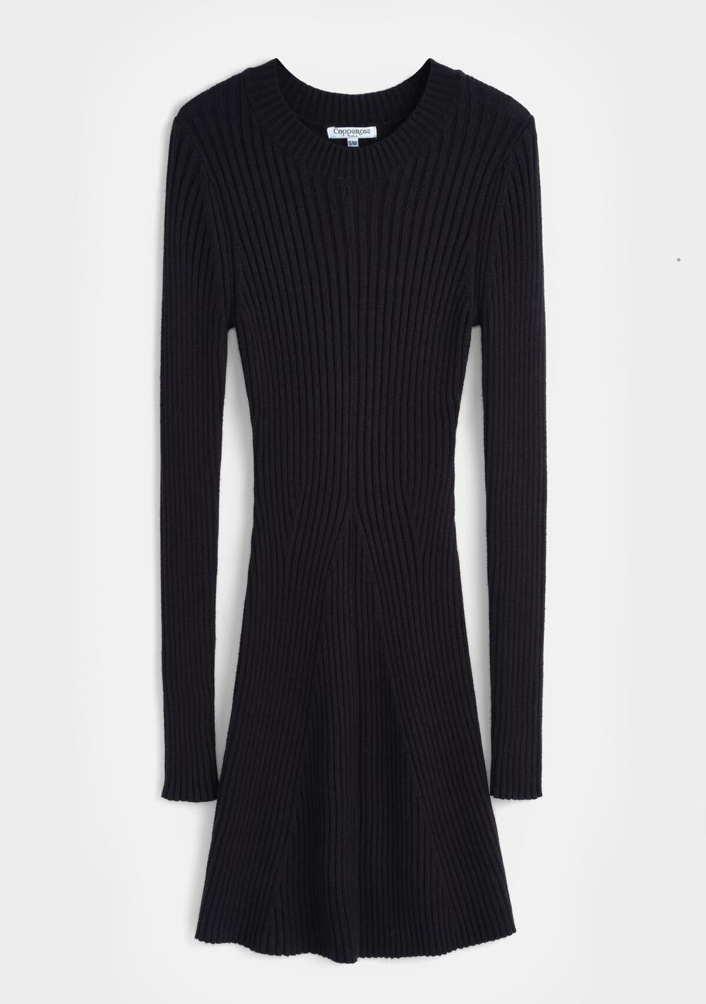 ♡ Geripptes Strickkleid