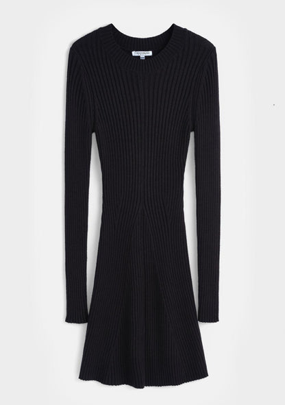 ♡ Geripptes Strickkleid