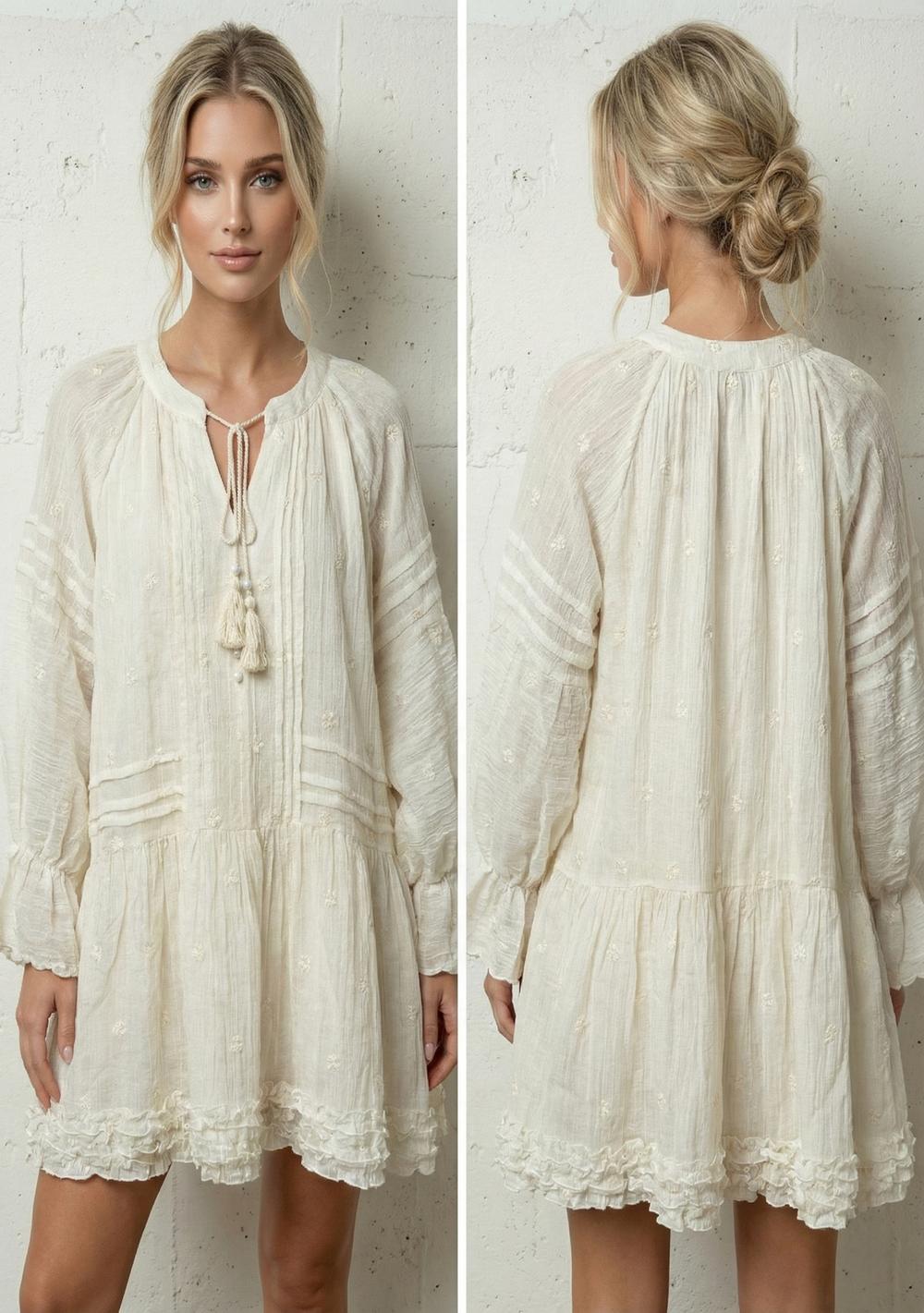 ♡ Boho Kleid mit Stickereien