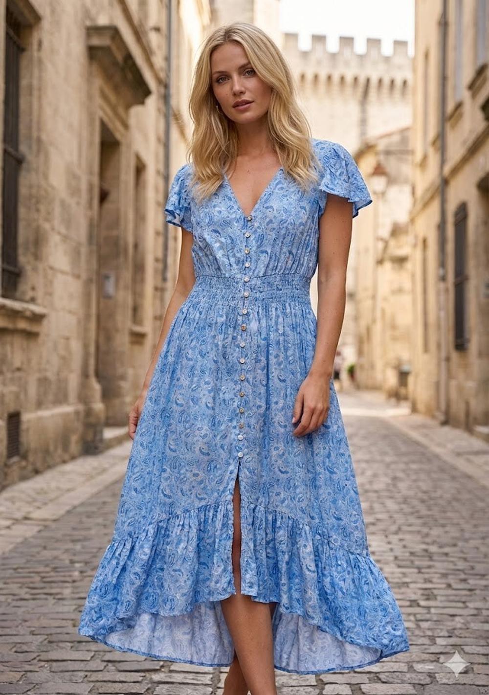 ♡ Midikleid mit Paislymuster