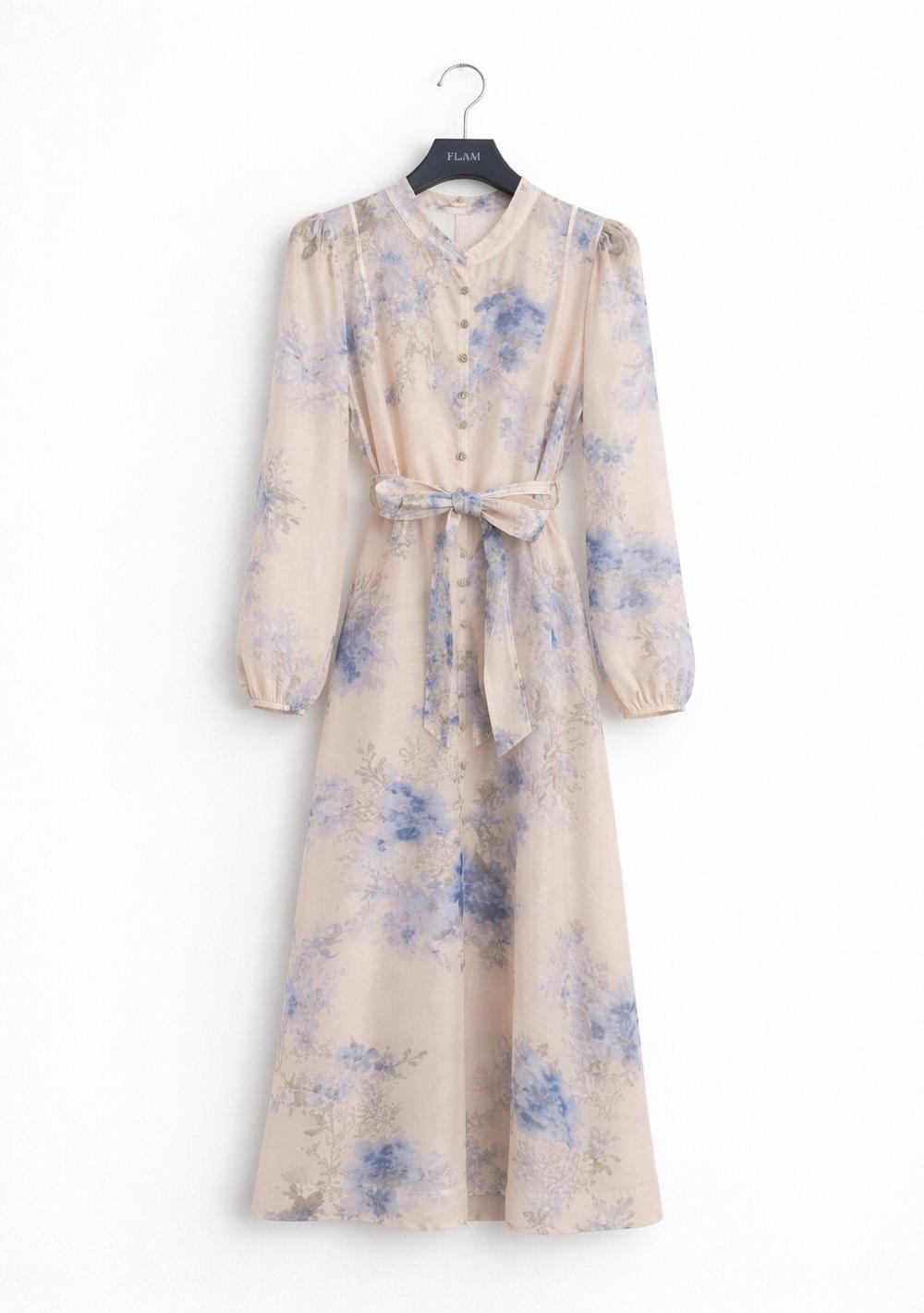 ♡ Fließendes Maxikleid mit Blumenmuster