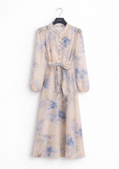 ♡ Fließendes Maxikleid mit Blumenmuster