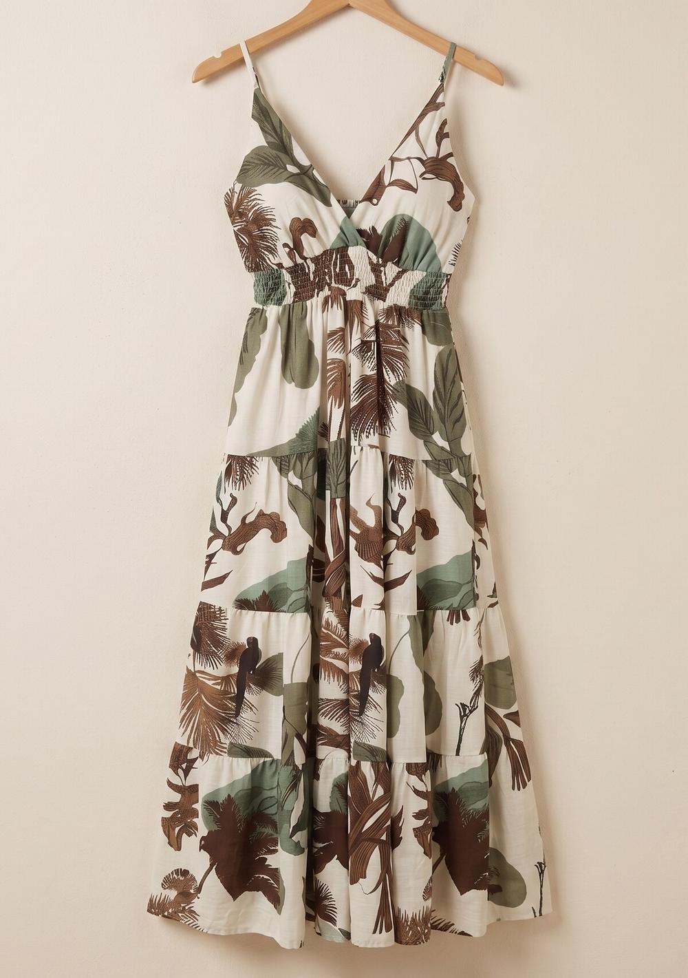 ♡ Maxikleid mit Palmenprint