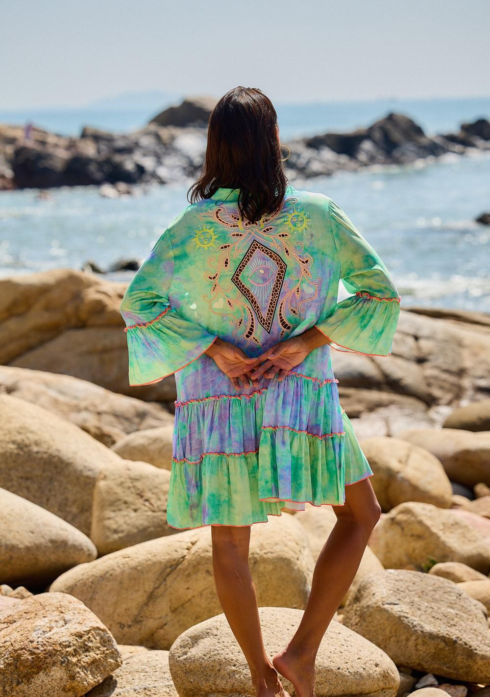 ♡ Minikleid mit Stickereien