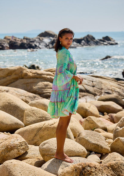 ♡ Minikleid mit Stickereien