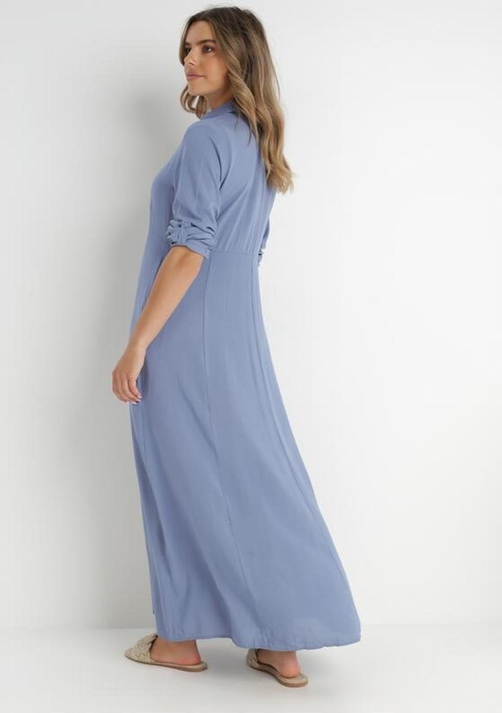 ♡ Unifarbendes Hemdblusenkleid