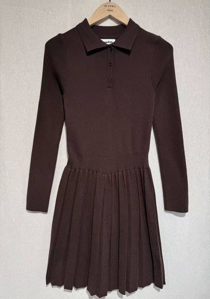 ♡ Plissiertes Strickkleid