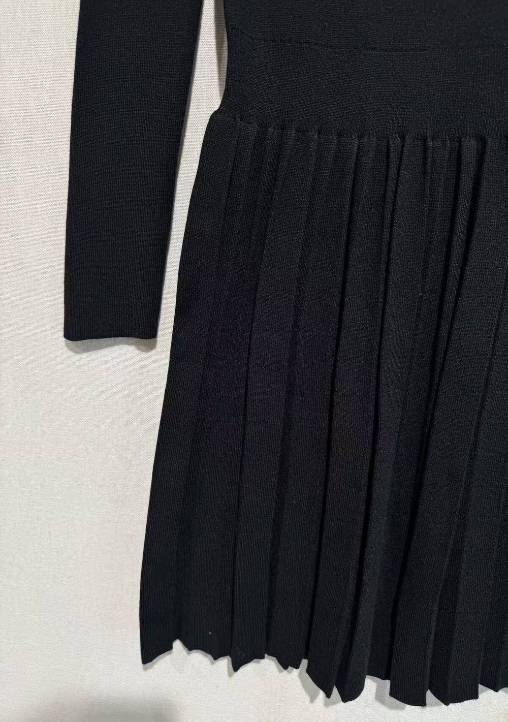 ♡ Plissiertes Strickkleid