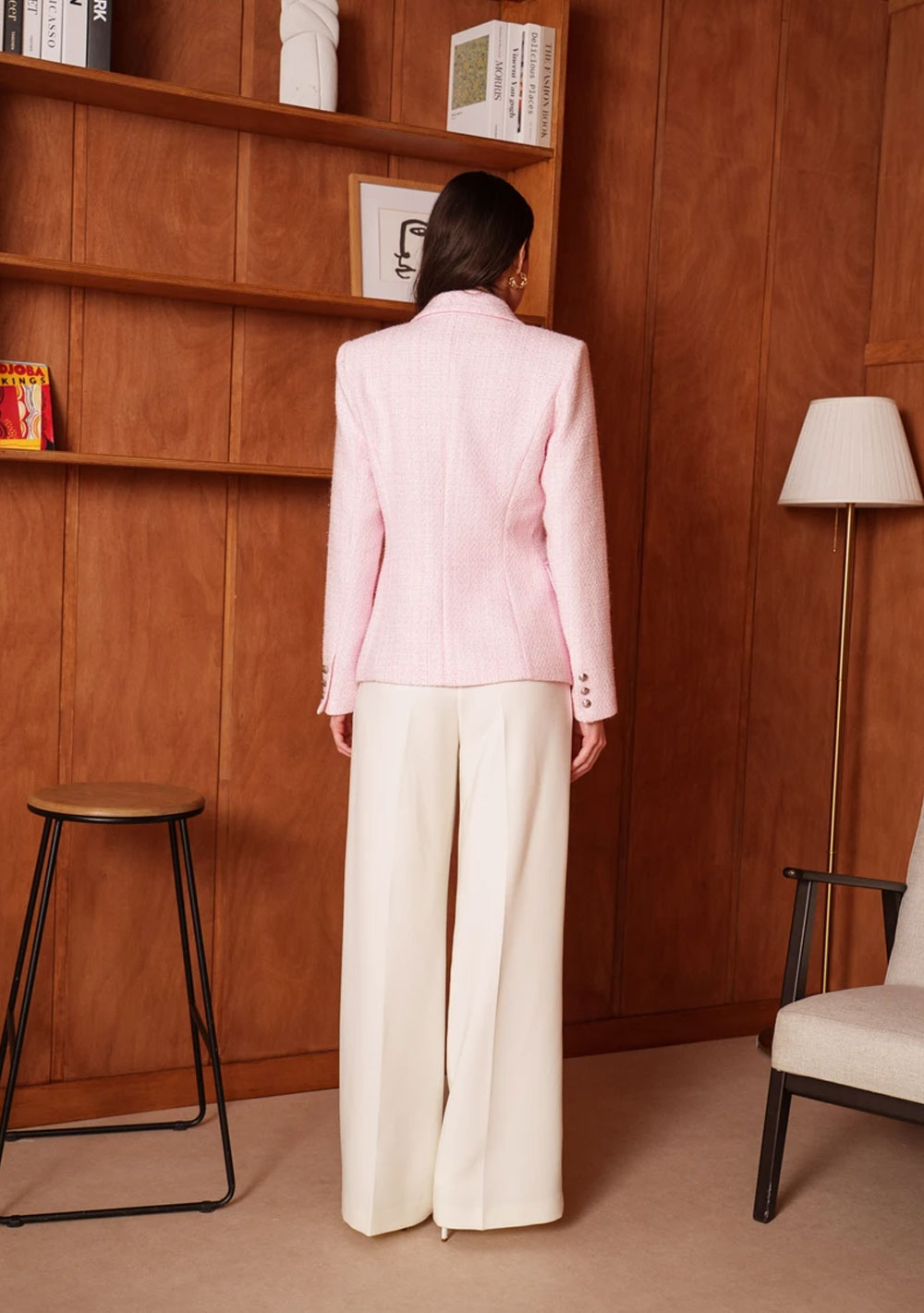 ♡  Doppelreihiger Blazer aus Tweed