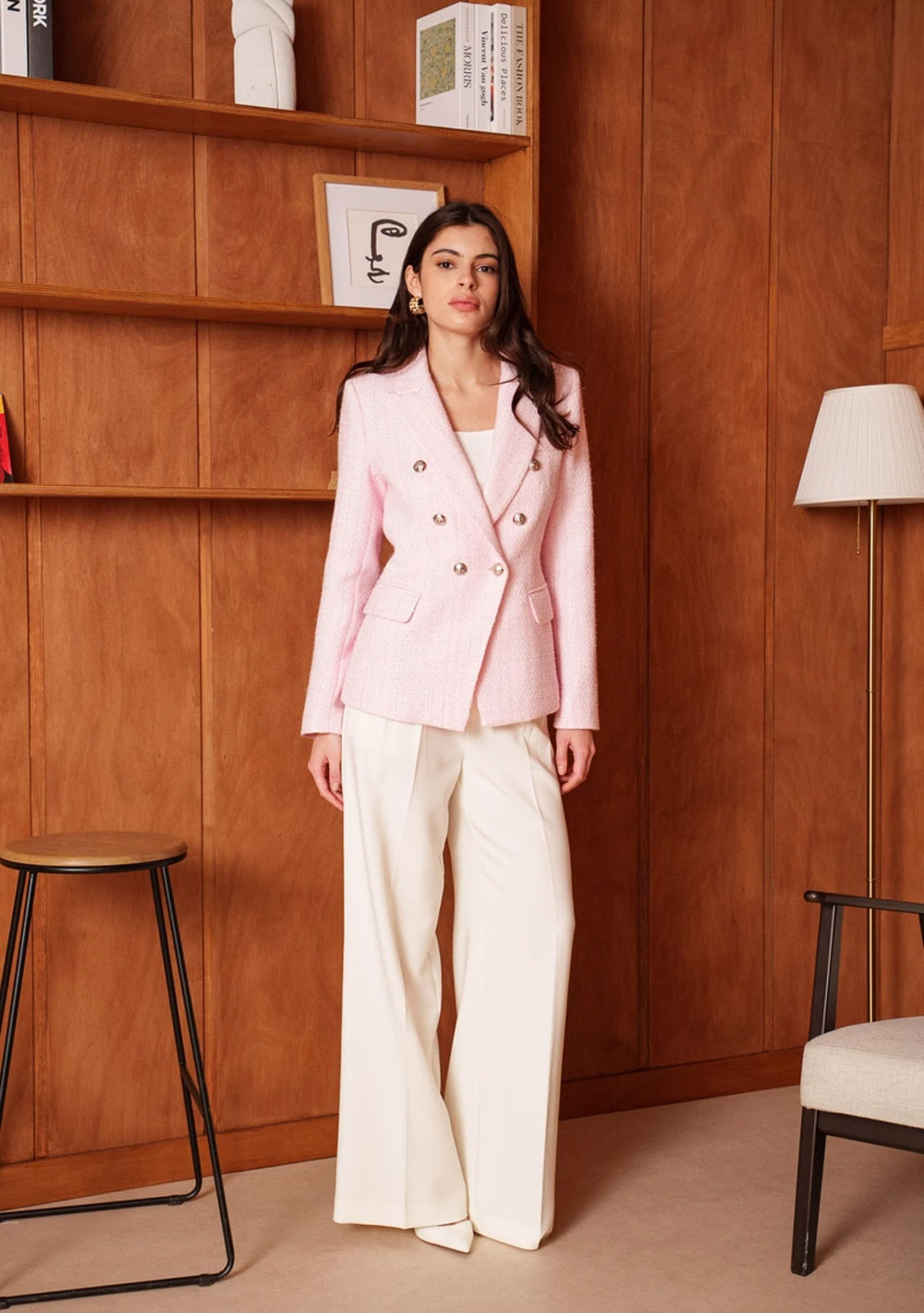 ♡  Doppelreihiger Blazer aus Tweed