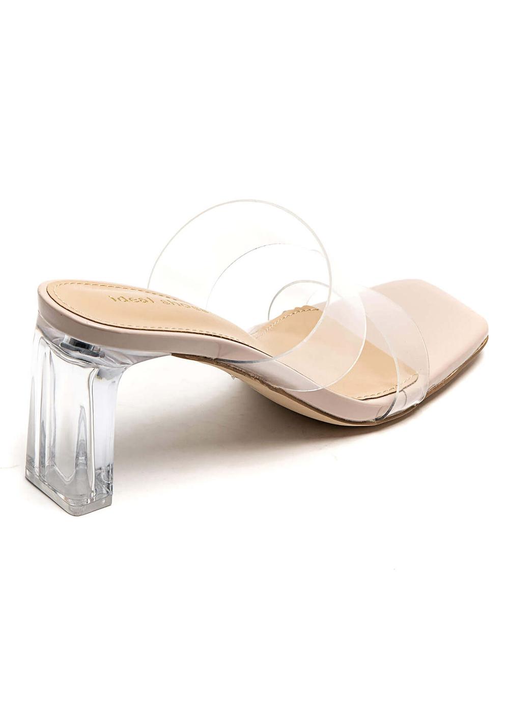 ♡ Sandale mit transparenten Riemen