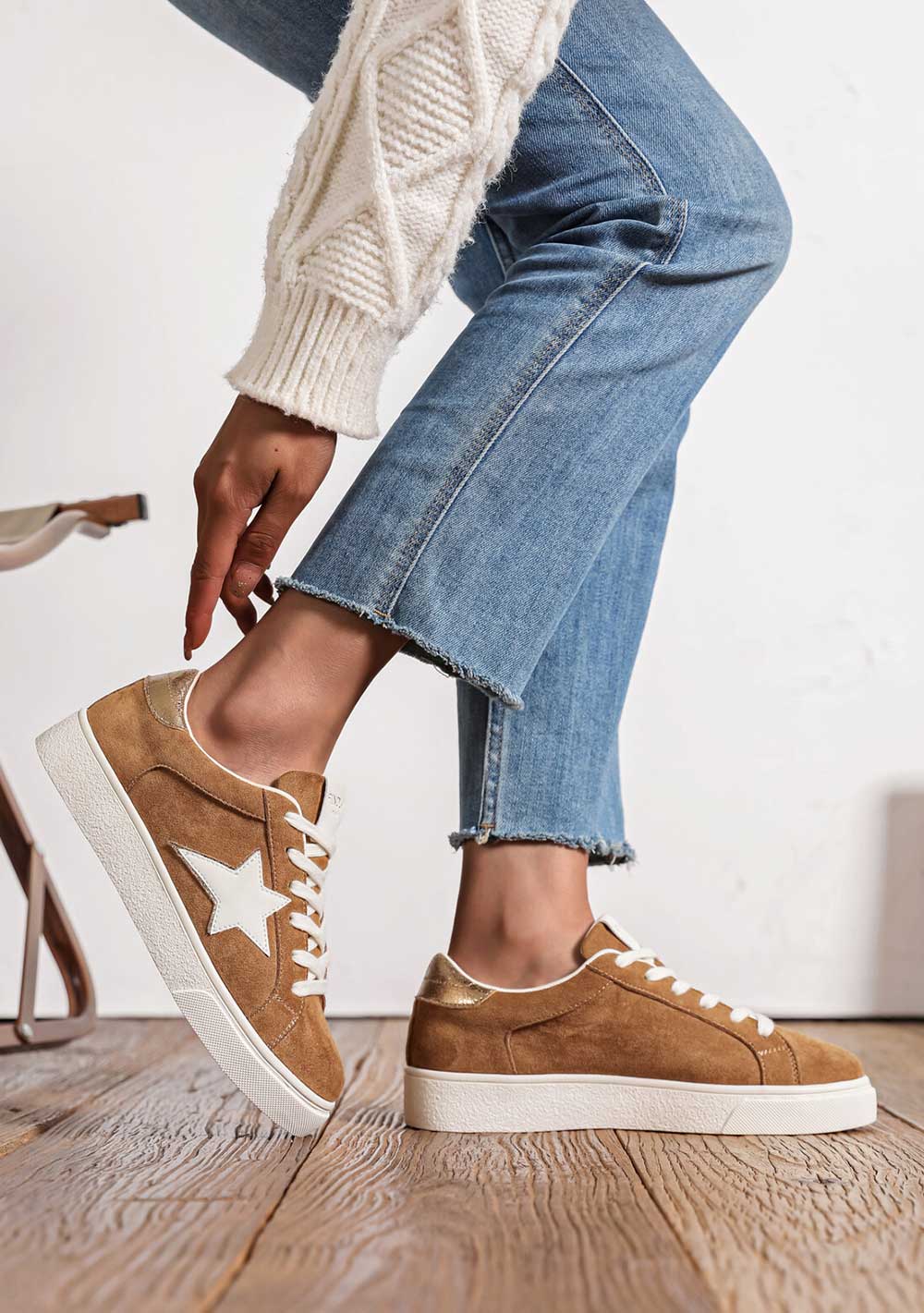 ♡ Wildleder Sneakers mit Stern