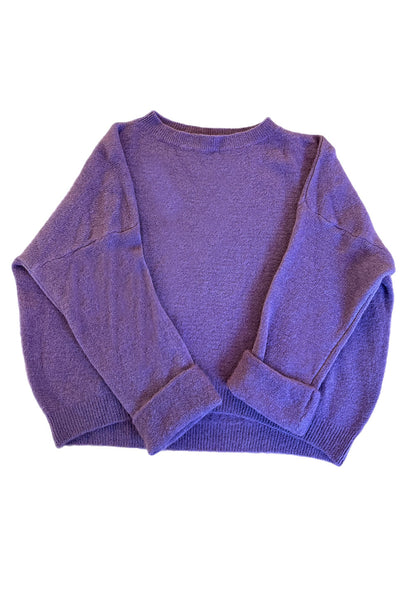 ♡ Strickpullover mit Krempelarm