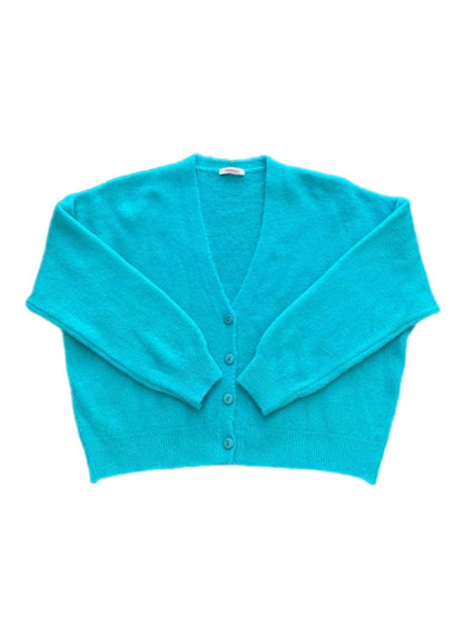 ♡ Lockere Strickjacke mit Knöpfen