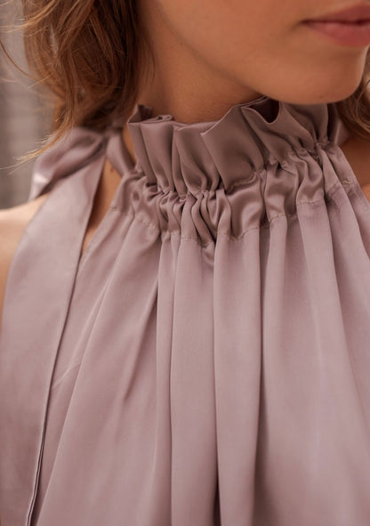 ♡  Neckholder Top aus Satin